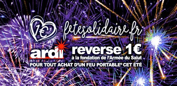 Participez à l'opération fête solidaire avec les feux d'artifices automatiques pour particuliers d'Ardi