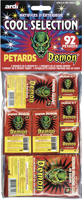 SÉLECTION DE PÉTARDS DÉMON® COOL® SELECTION (pièce)