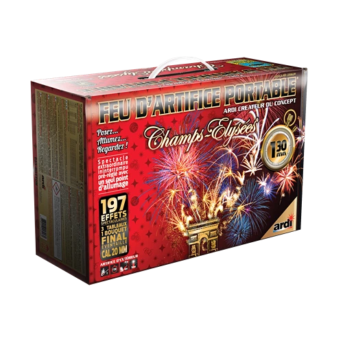 FEU D'ARTIFICE PORTABLE® CHAMPS-ÉLYSÉES® 1MN30