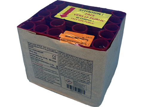 HF PRO 24V - 30 mm - Brocade et saule or à étoiles rouges clignotante