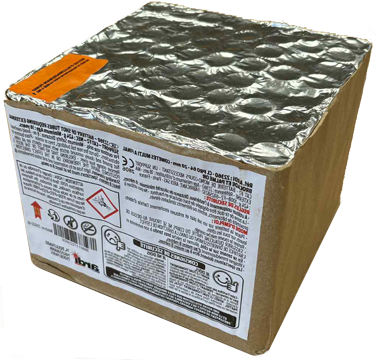 CL PRO 64-20mm-Comètes multi à final brocade et palme or (pièce)