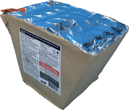 VK 25V-30 mm Salves évent. pots à feu étoiles cligno vertes et or  (pièce)