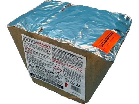 CH25V - 30mm - Coco or à coco or et perle bleue  (pièce)