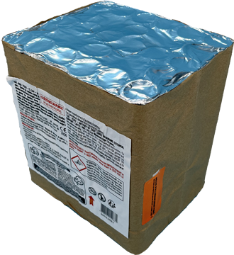 CH24 - 30mm - Comète rouge et verte bombette crépitante et argent fin