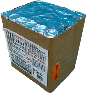 CH24 - 30mm - Comète rouge et verte bombette crépitante et argent fin (pièce)