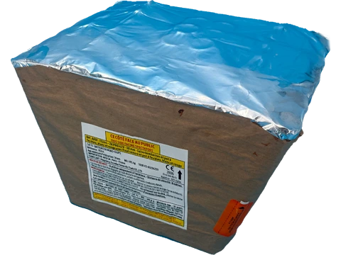 ZK PRO 42V - 30mm Salve bombettes Pot à feu bleu, blanc, rouge final 