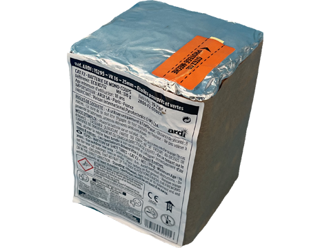 VK 16 - 25mm - Etoiles pourpres et vertes (pièce)