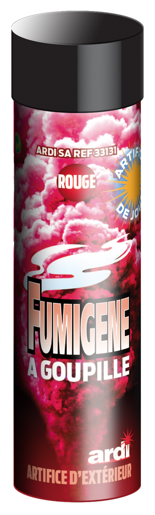 FUMIGÈNE A GOUPILLE 1 MN ROUGE (pièce)