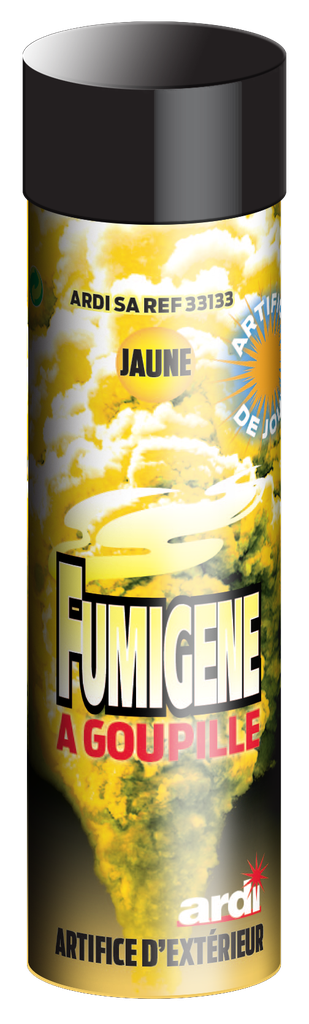 FUMIGÈNE A GOUPILLE 1 MN JAUNE (pièce)