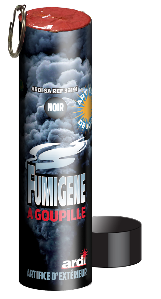 FUMIGÈNE A GOUPILLE 1 MN NOIR (pièce)