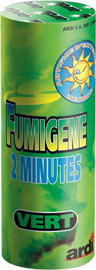 POT FUMIGENE 2 MN VERT (pièce)
