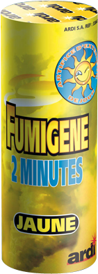 POT FUMIGENE 2 MN JAUNE (pièce)
