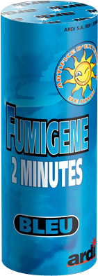 POT FUMIGENE 2 MN BLEU (pièce)