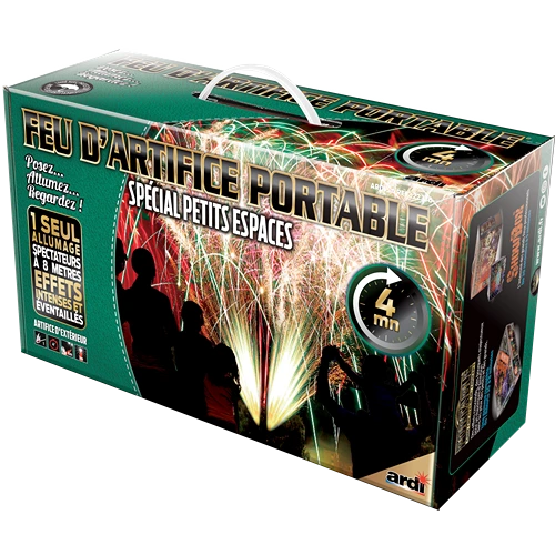FEU D'ARTIFICE PORTABLE® DE PROXIMITÉ 4MN