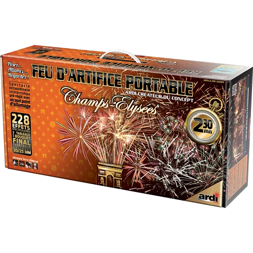FEU D'ARTIFICE PORTABLE® CHAMPS-ÉLYSÉES® 2MN30