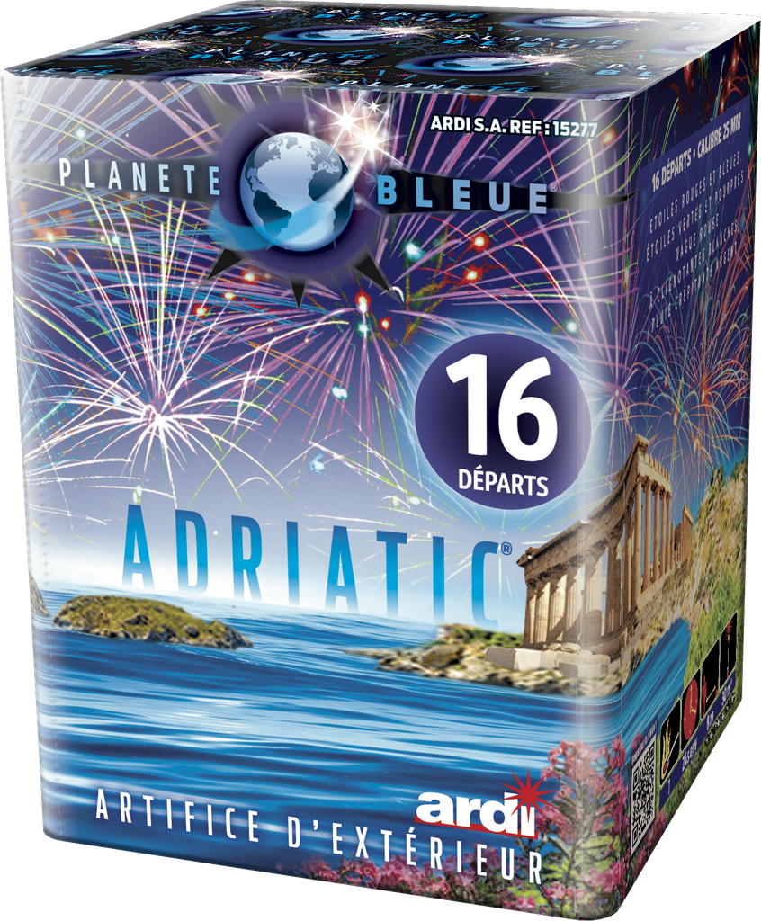 VK16-25mm-16Dép-étoiles rouges et bleue, étoiles verte et pourpres (pièce)