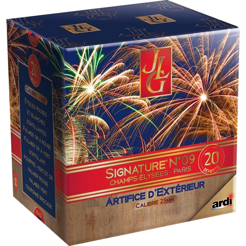 CL PRO 20-25mm étoiles rouges blanches scintil. palmier or (pièce)