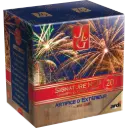 CL PRO 20-25mm étoiles rouges blanches scintil. palmier or (pièce)