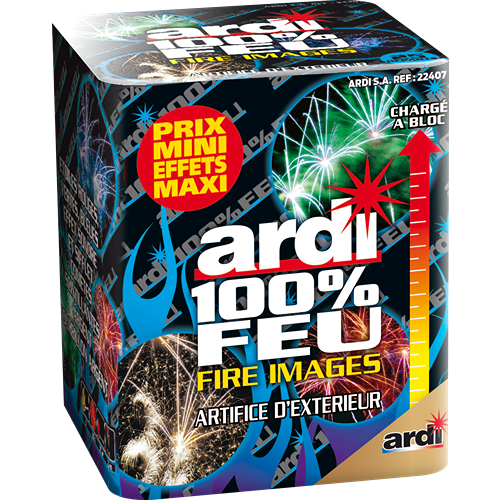 FEU D'ARTIFICE COMPACT FIRE IMAGES - 100% FEU - ARDI X12