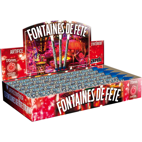 PRÉSENTOIR DE FONTAINES DE FÊTE 170MM