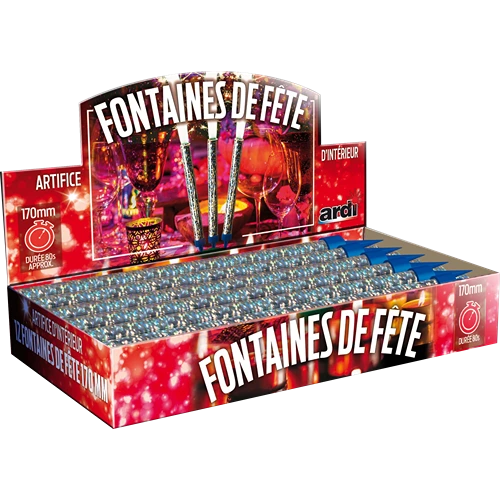 PRÉSENTOIR 12 FONTAINES DE FÊTE 170mm 80s