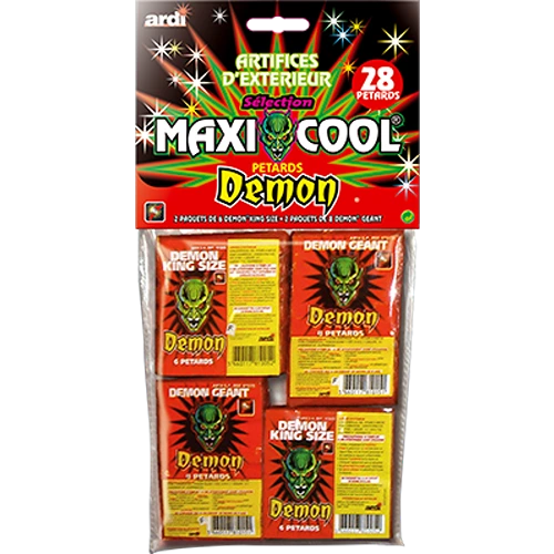 SÉLECTION DE PÉTARDS DÉMON® MAXICOOL® (pièce)