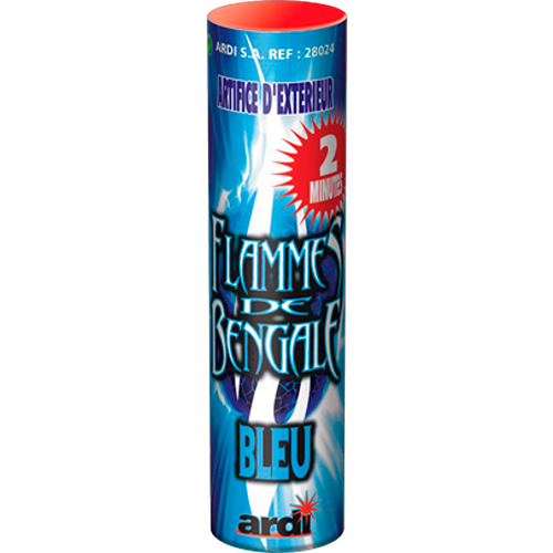 FLAMME DE BENGALE 2MN BLEUE