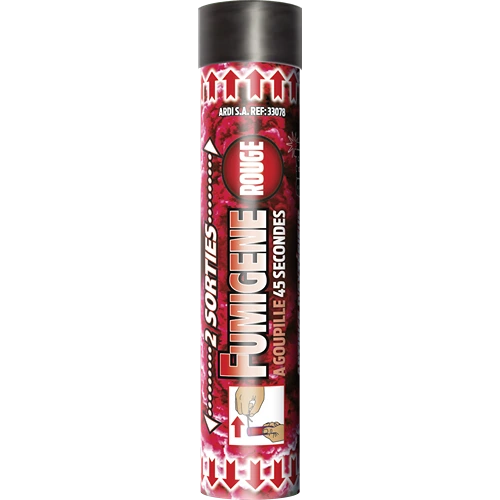 FUMIGENE DOUBLE SORTIE A GOUPILLE ROUGE