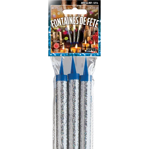 SACHET DE 3 FONTAINES DE FETE 120mm