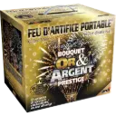 FEU D'ARTIFICE PORTABLE® BOUQUET OR ET ARGENT PRESTIGE (pièce)