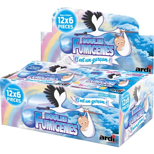 BOULES FUMIGÈNES BLANC & BLEU