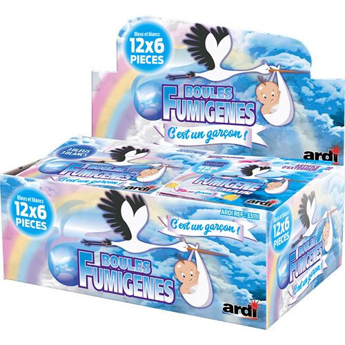 BOULES FUMIGÈNES BLANC & BLEU