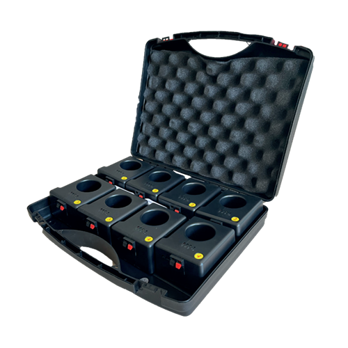 MALETTE DE 8 SYSTÈMES DE TIR POUR 8 JETS DE SCÈNE