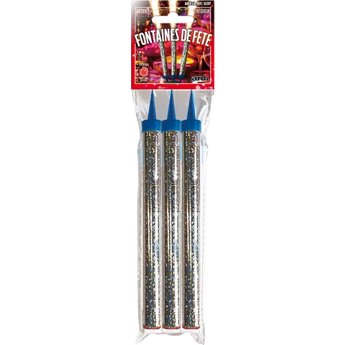 SACHET DE 3 FONTAINES DE FETE 170MM