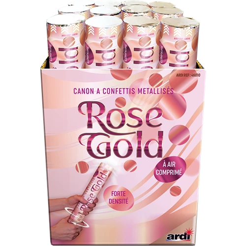 CANON LANCE-COTILLONS ROSE GOLD 30CM