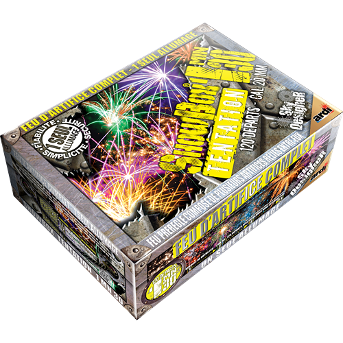 FEU D'ARTIFICE SHOWBOX® TENTATION® 1MN30