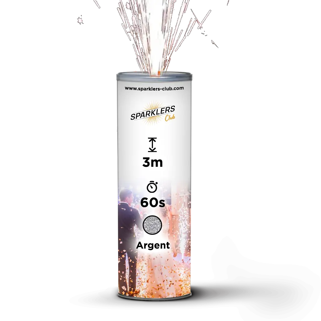 JET SCENE SPARKLERS - Fontaine Int & Ext Argent - 3m / 60s