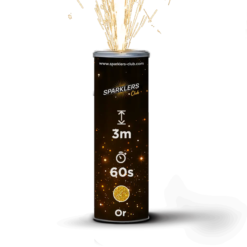 JET SCENE SPARKLERS - Fontaine Int & Ext Or - 3m / 60s