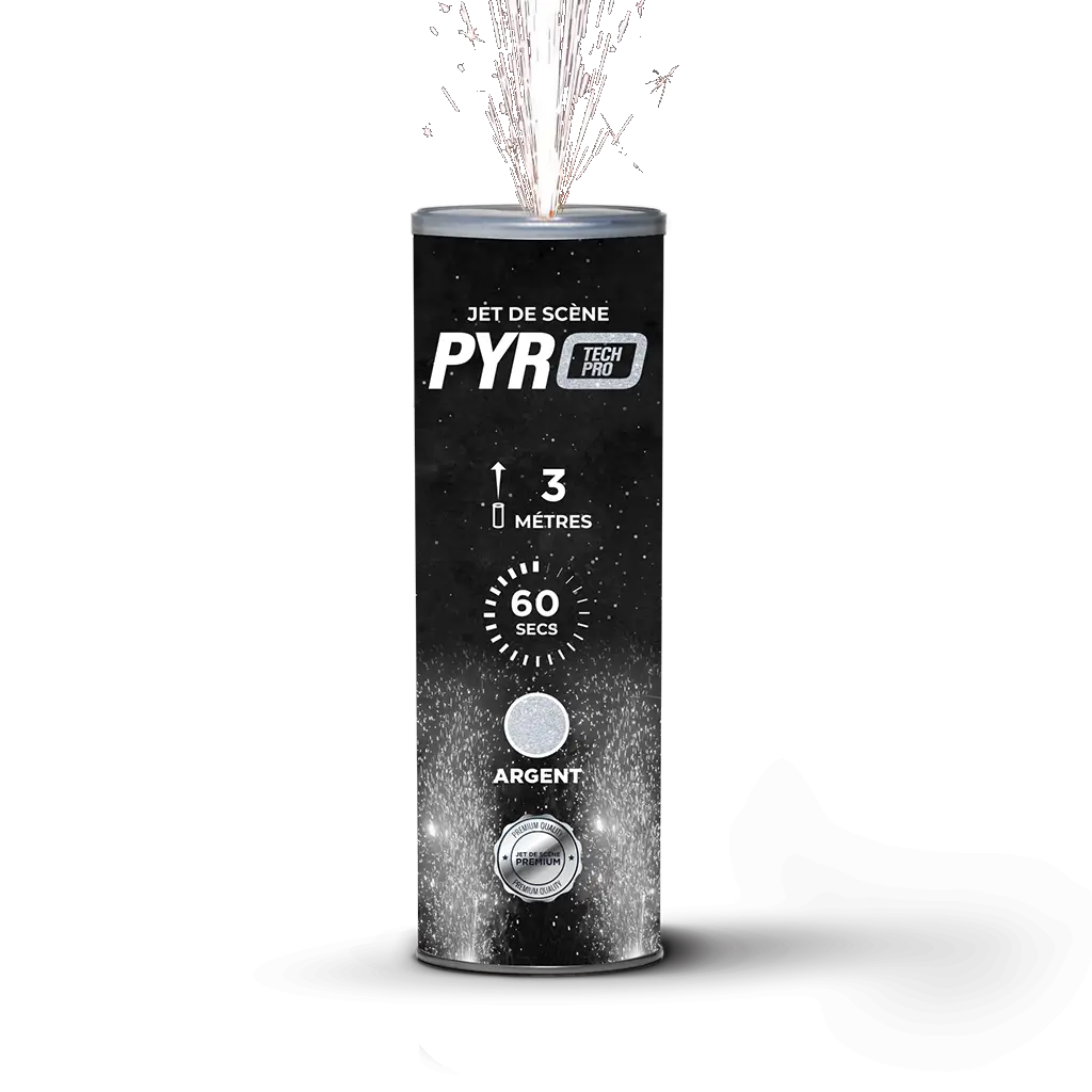 JET SCENE SPARKLERS - Fontaine Int Ext Argent - 3m /60s - O.F.R