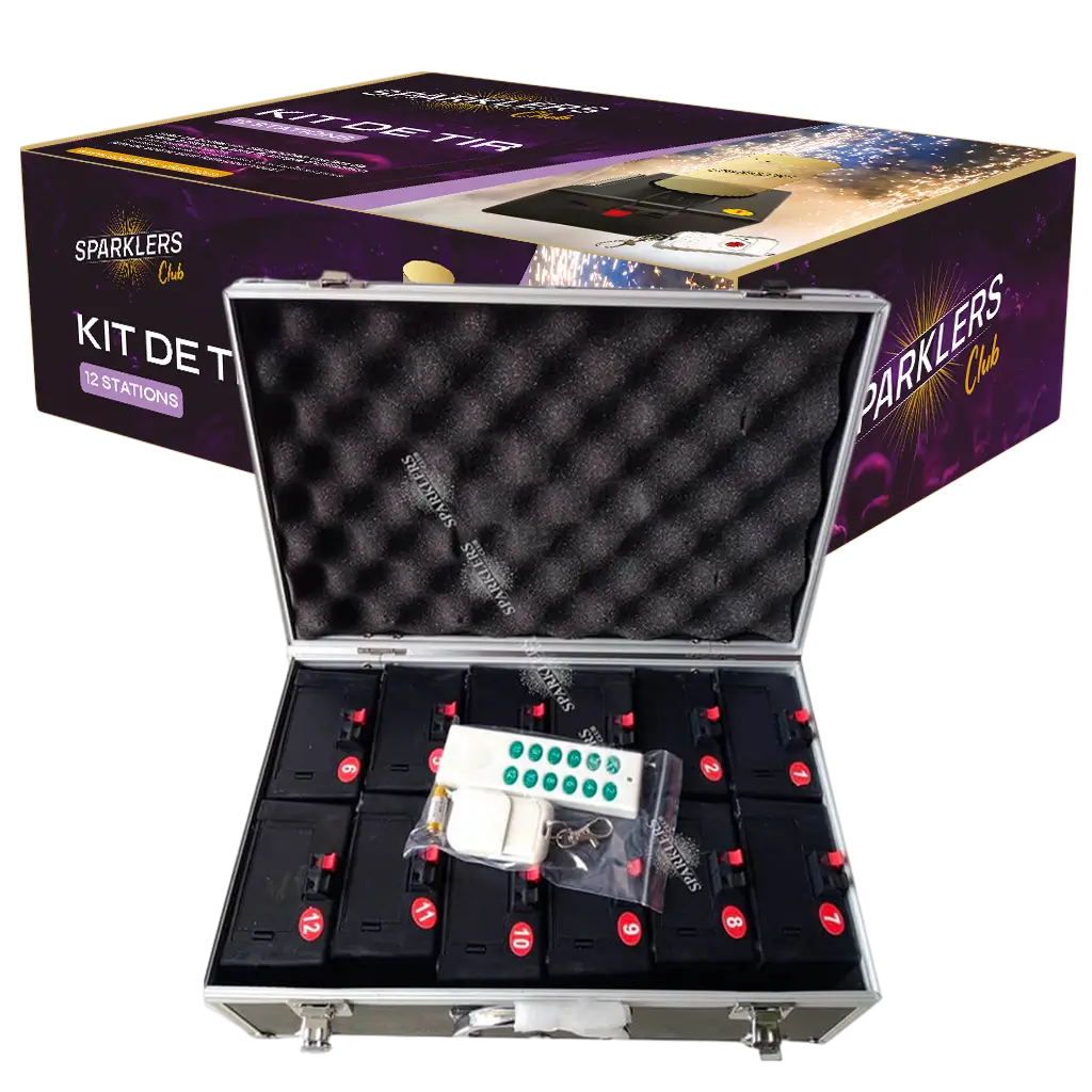 SPARKLERS - Set de 12 systèmes de tirs pour jets de scène