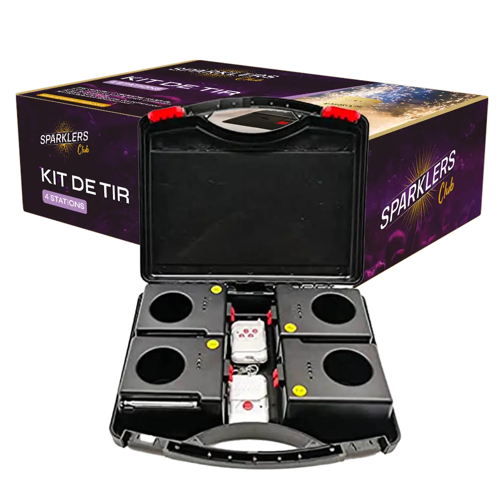SPARKLERS - Set de 4 systèmes de tirs pour jets de scène