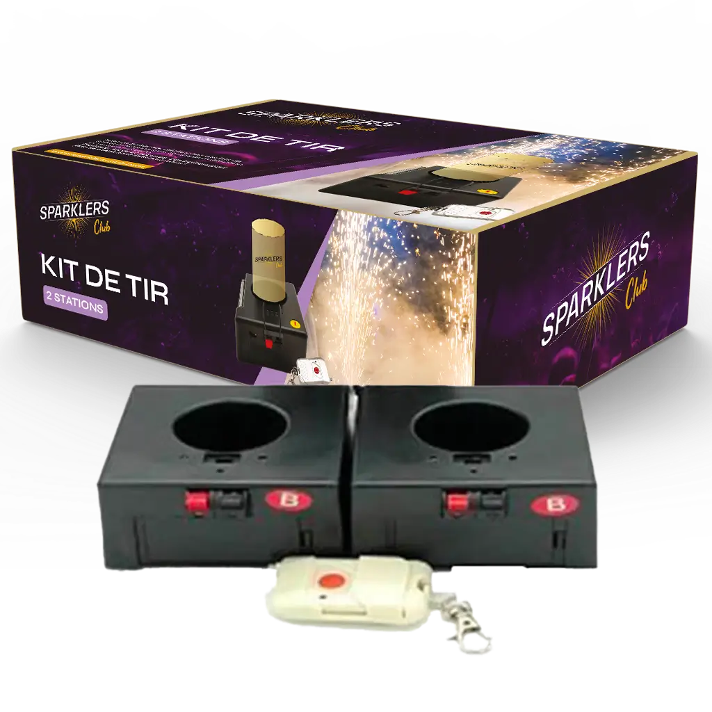 SPARKLERS - Set de 8 systèmes de tirs pour jets de scène