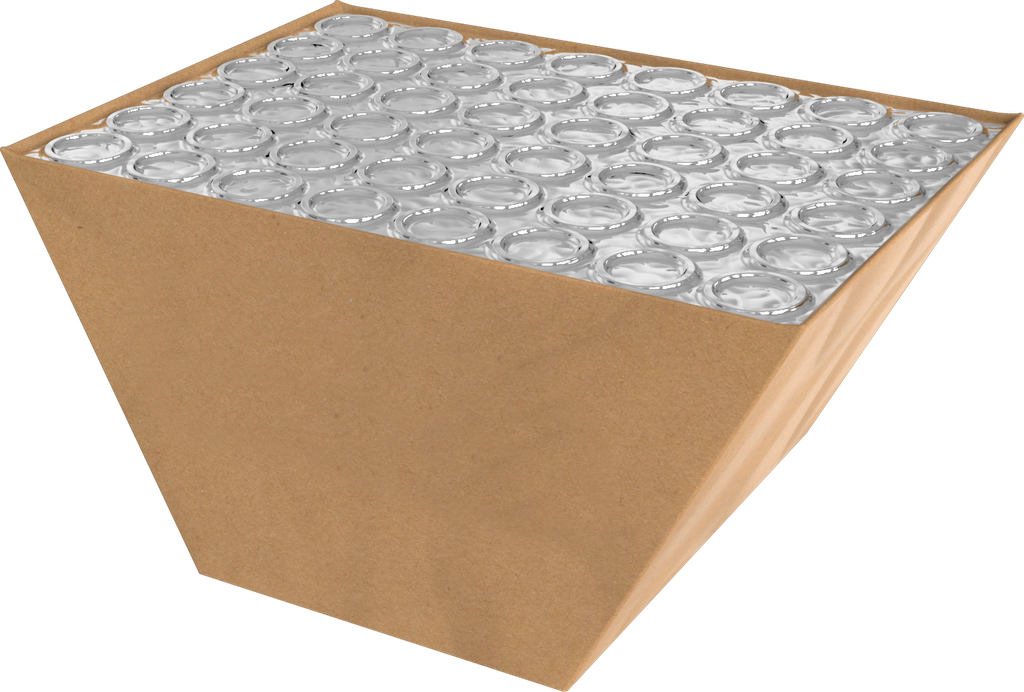 Compact - 49 coups 30mm Comète et palmier brocade et étoiles clignotantes rouges (pièce)
