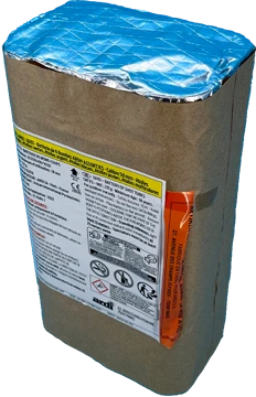 BATTERIE 6 BB ARDI® 50mm - Couronne brocade à étoiles bleues et rouges (pièce)