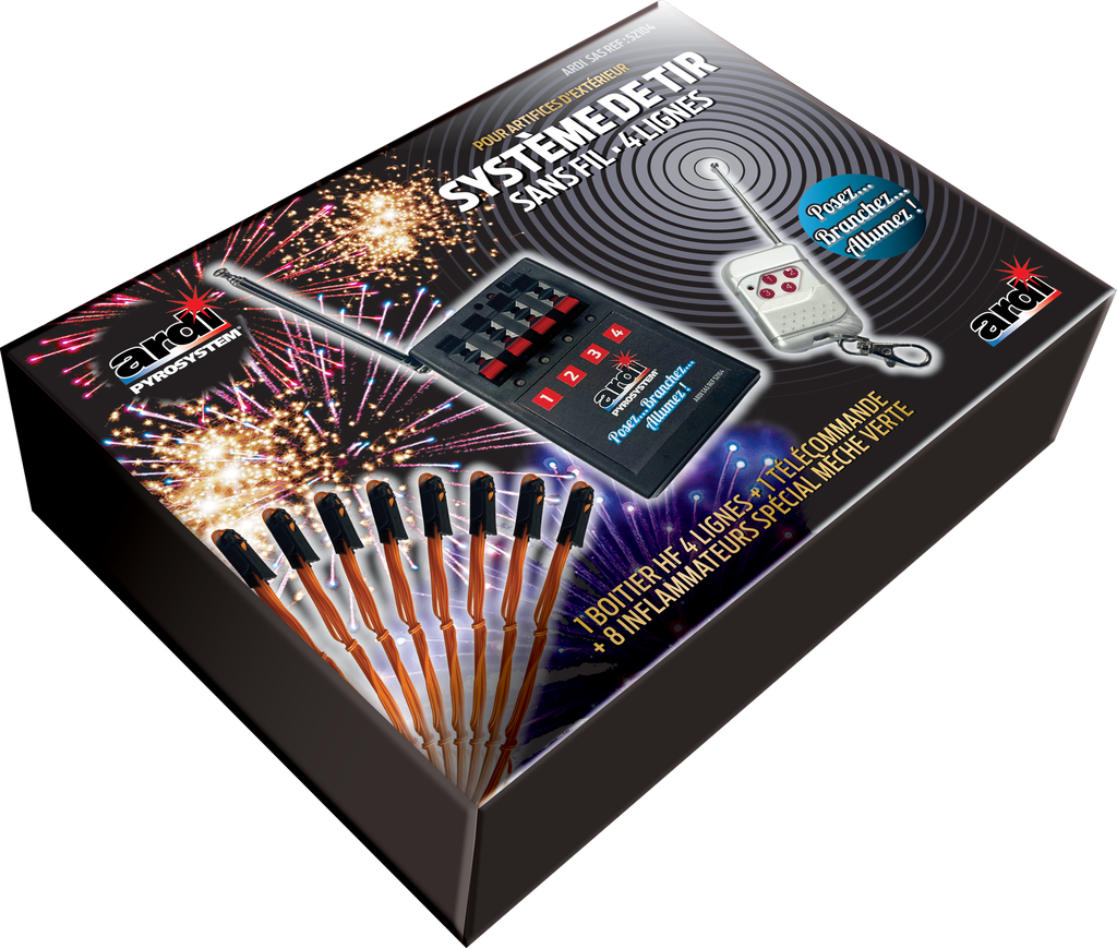 SYSTEME DE TIR HF 4 LIGNES + 8 INFLAS TALON de 3m