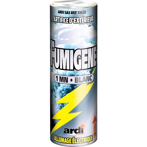 FUMIGÈNE ALLUMAGE ÉLECTRIQUE 1 MINUTE BLANC