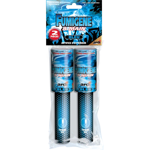 SACHET DE 2 FUMIGÈNES À MAIN BLEU (pièce)