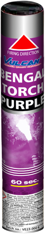 FLAMME DE BENGALE 1mn Violet (pièce)