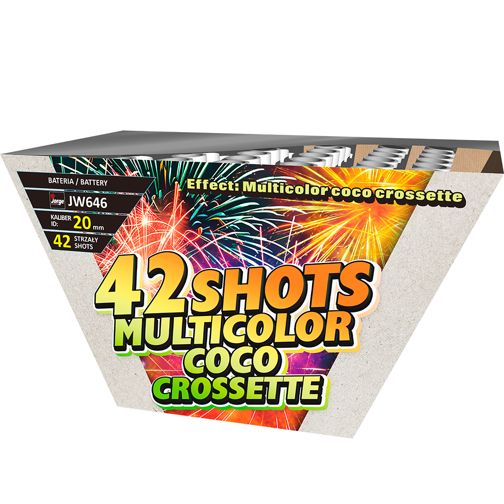 Compact éventaillé crossette coco multi 42 coups 20mm (pièce)