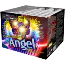 Compact comète et dahlia rouge et strobe argent